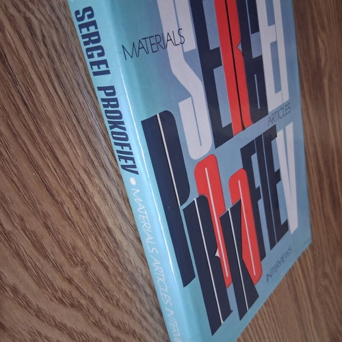Sergei Prokofiev Materials Articles Interviews book like new, English