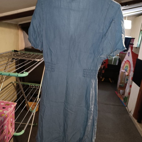 Esmara turquoise denim dress like new, size S