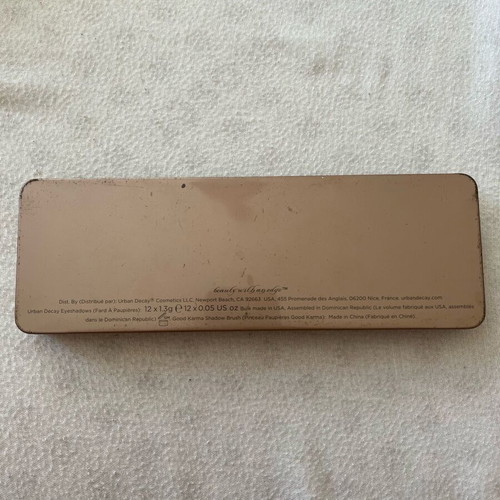 Urban Decay Naked 2 eyeshadow palette used