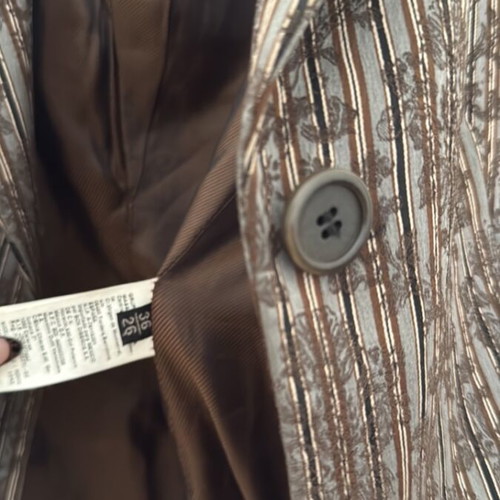Brocade jacket collectible Massimo Dutti like new, black brown