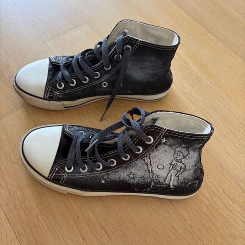 High-Top Sneakers Le Petit Prince painted, used, size 36