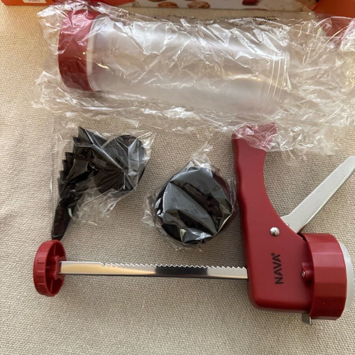 Cookie press cornet and spatula new, set of 24 pieces