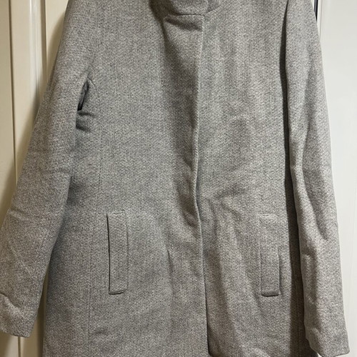 Louis Féraud wool coat, size M, gray