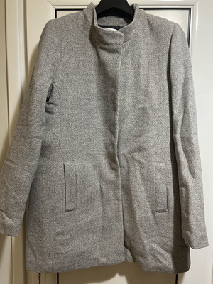 Louis Féraud wool coat, size M, gray
