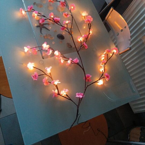 Cherry Branch Lamp 120 cm new with dimmer and plug