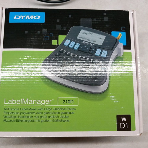 Dymo 210D label maker like new with power adapter and Greek support