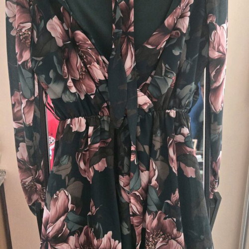 Floral dress wrap with belt new