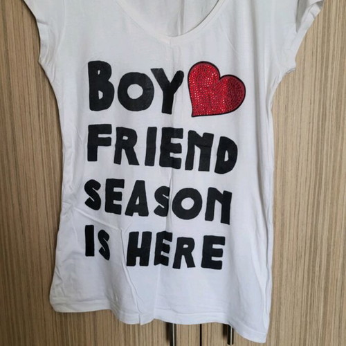 Oysho women's t-shirt used, white, slim fit