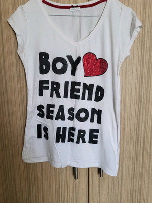 Oysho women's t-shirt used, white, slim fit