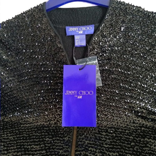 Jimmy Choo for H&M bomber jacket new, black, size S