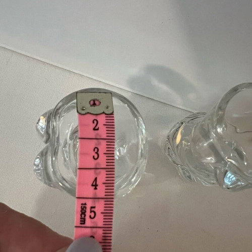 Glass shot glasses like new, set of 2, female body shape