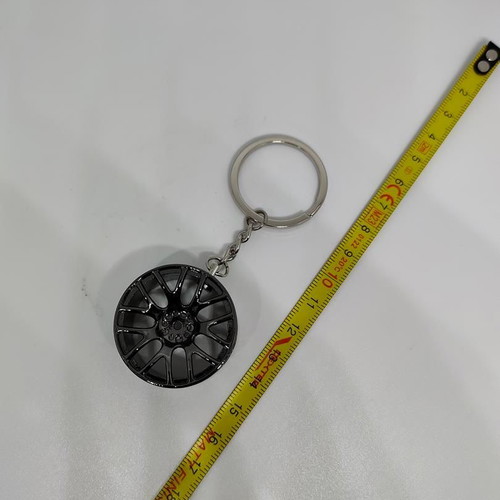Car Wheel Keychain Gunmetal like new