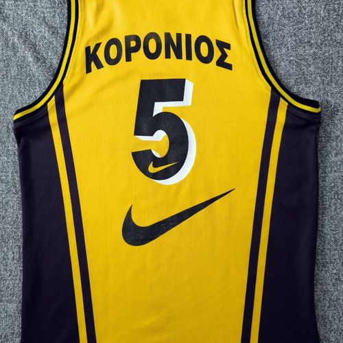 Matchworn Nike basketball jersey Angelos Koronios AEK 2000-2001 like new