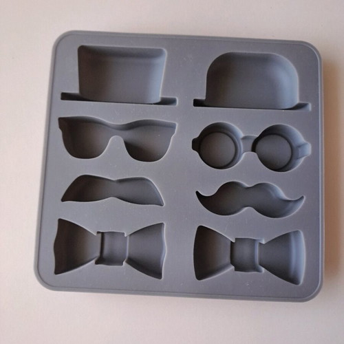 The Gentleman's Ice Tray silicone ice cube mold new