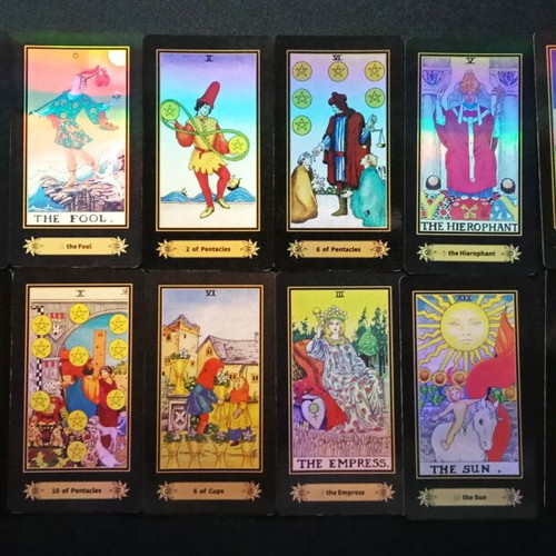 Tarot of A.E. Waite deck used, set of 78 cards