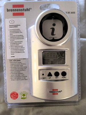 Μετρητής κατανάλωσης ρεύματος BRENNENSTUHL 1506600 καινούργιος, σφραγισμένος