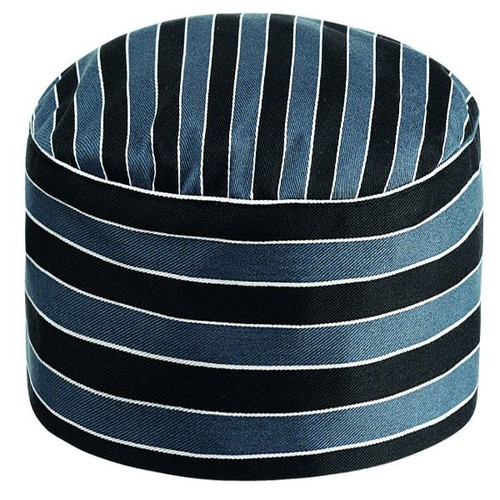 Chef Hat Grey Stripe Old by Ego Chef One Size