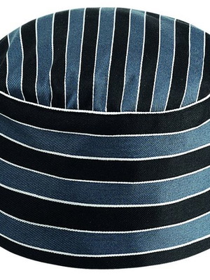 Chef Hat Grey Stripe Old by Ego Chef One Size