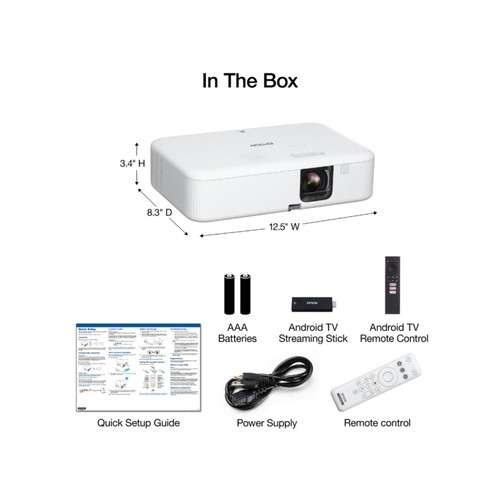 Epson CO-FH02 Smart Full HD Projector new, 3LCD lamp
