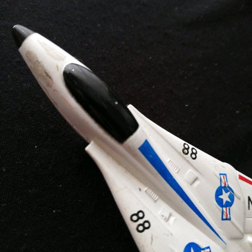 Fighter plane toy used, plastic miniature