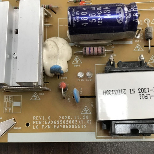Power supply for LG 50NAN0756PA used (EAX69502002)