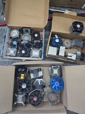 Cpu cooler used, sockets 478 775 1155, large quantity