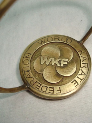 WKF International Karate Federation Bronze Bracelet with Fossils like new