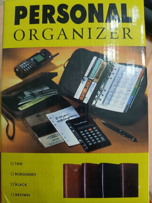 Personal organizer μαύρο καινούργιο