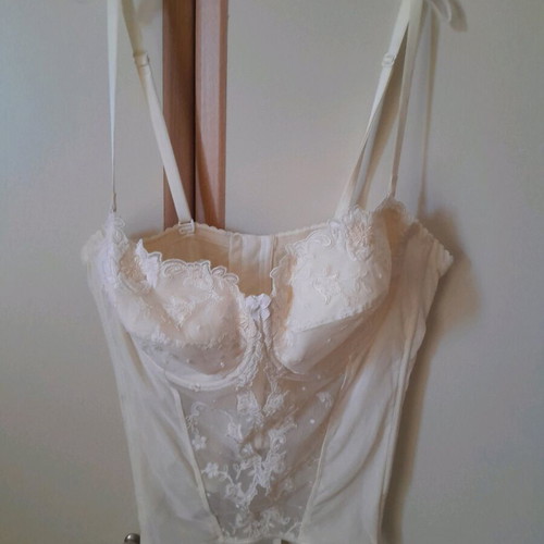 Lise Charmel Antigel bodysuit used, white, non push up