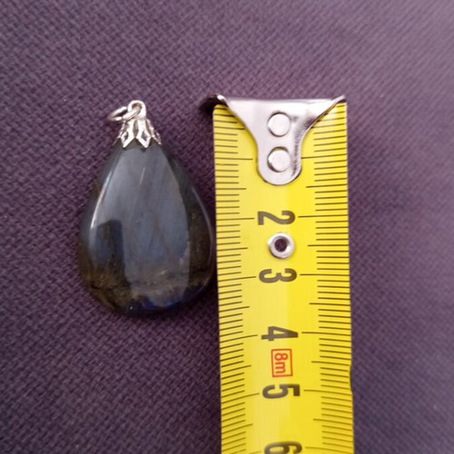 Pendant with labradorite energy crystal, new, multicolor