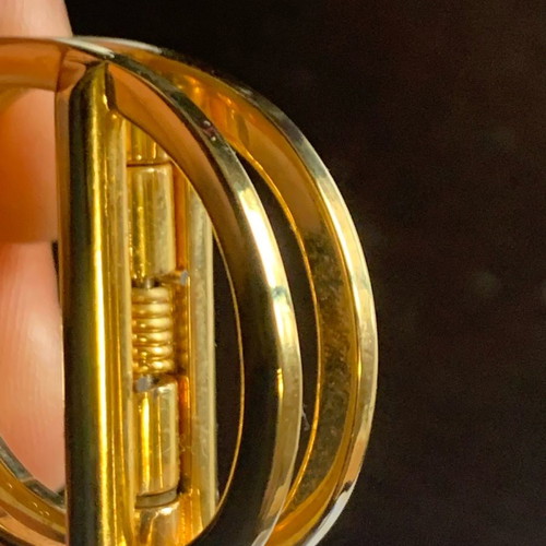 Gucci gold-plated money clip used rare