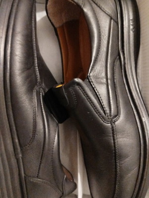 Sabino black slip-on shoes size 45 like new