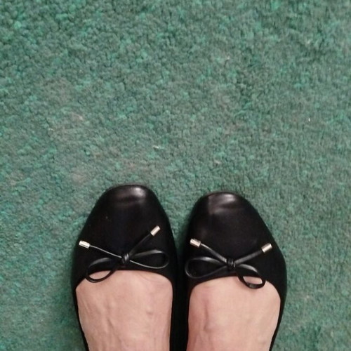 Bozikis black ballerinas size 38 like new