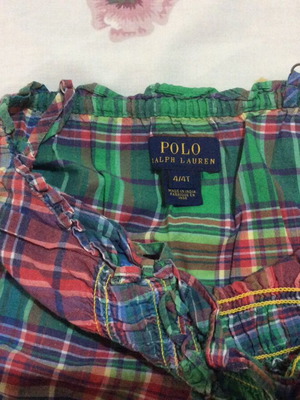 Polo Ralf Lauren καρό φορεμα για κοριτσακι 4 χρ.