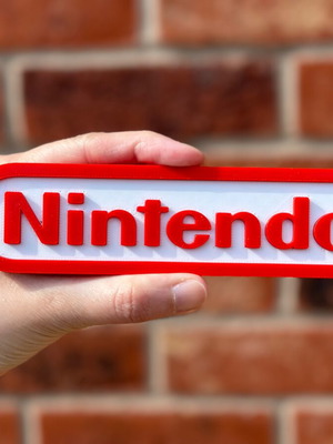 Nintendo logo like new, 25x6 cm