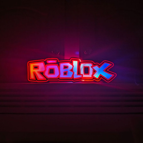 Lightbox Roblox new 3d printed with multicolor led and remote control