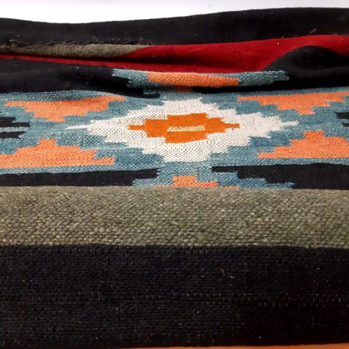 Vintage Bulgarian Chiprovtsi Wool Rug used, 206×71 cm
