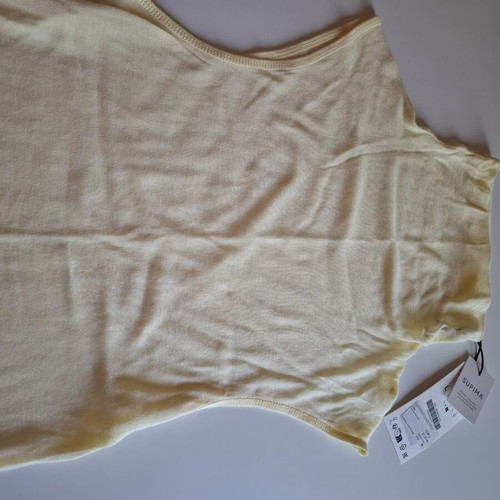 Zara blouse new, 100% cotton, pale yellow, size L