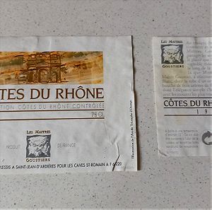 Ετικέτα - Cotes Du Rhone Blanc 1994