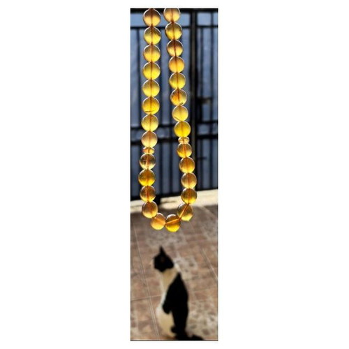 Komboloi genuine Indonesian Blue Amber new, rare quality