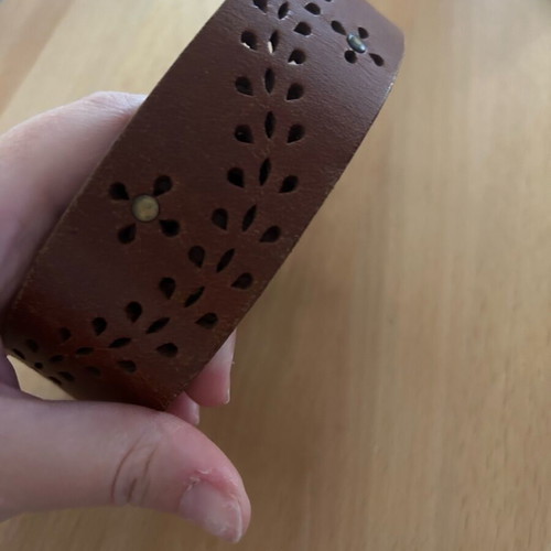 Leather boho belt used with small studs