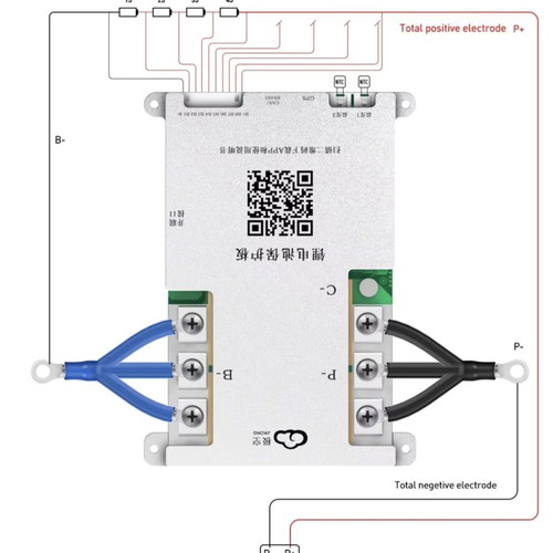 BMS for 12 and 24 Volt with 4.3" Screen and Computer Connection Board