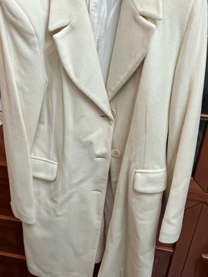 Cream coat used, size L