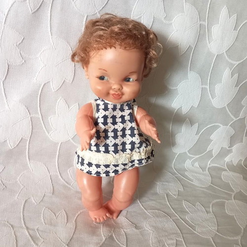 Vintage Famosa Baby Doll 24cm with Original Dress, like new