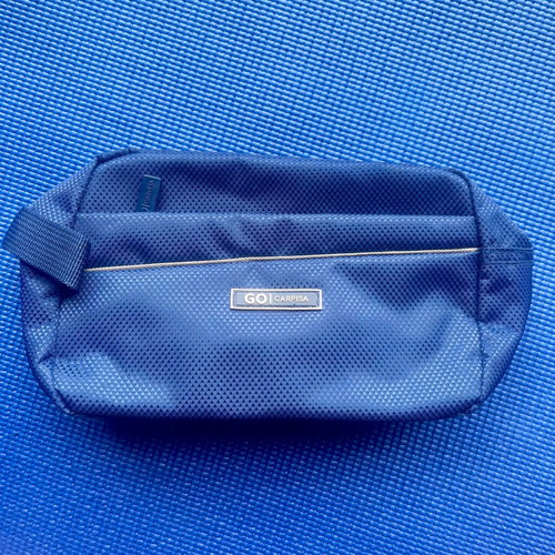 Carpisa men's toiletry bag blue, new