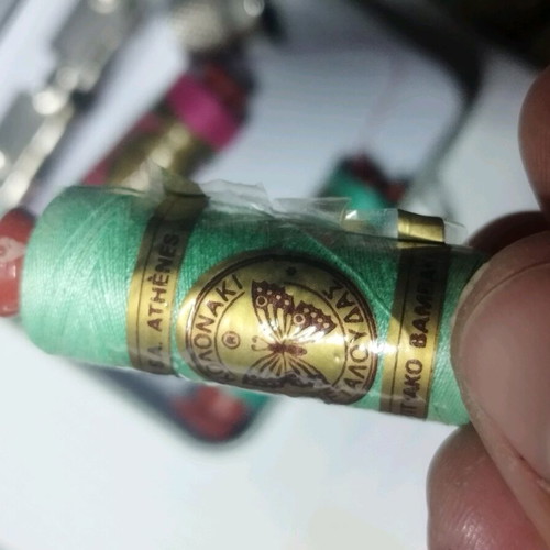 Vintage threads like new, three spools with free thimble