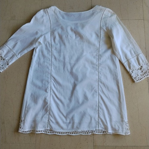 Zara cotton shirt like new, white, size S