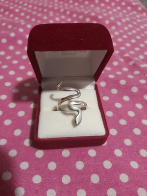 Gianniotiko silver 9.25 handmade snake ring like new