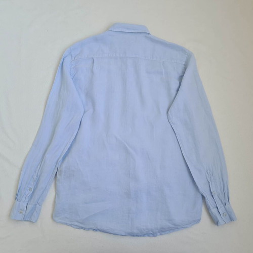 Vilebrequin men's shirt 100% linen size M, blue