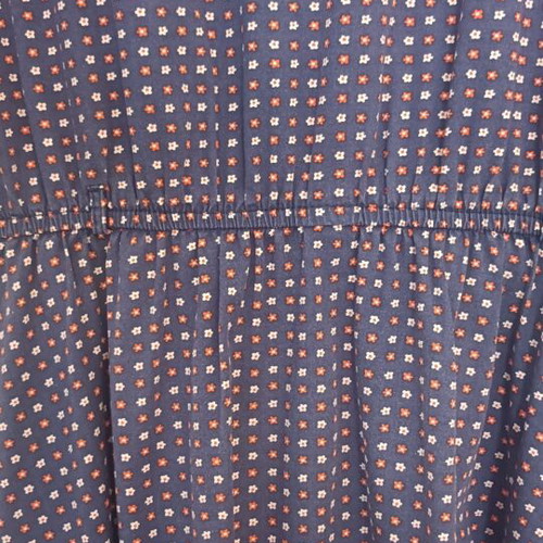 Innocent cotton midi shirt dress with geometric polka dots